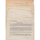 J.E.MEADE - REFEREE Collection of 24 telegrams and letters relating to Meade refereeing in 1944/45