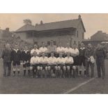 COMBINED SERVICES 1945 Press photograph of FA Combined Services team v Irish League, 17/9/45 in