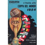 1954 FIFA WORLD CUP Italian 36-page brochure/programme released on 10 June 1954 in Milan days before