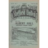 SHEF UTD - BURNLEY 1926 Shef Utd home programme v Burnley, 2/10/1926, ex bound volume, slight