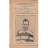 RUGBY UNION - MIDDLESBROUGH 1927 Rugby Union at Ayresome Park, Middlesbrough v Hartlepools Rovers,