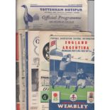 50s Twelve programmes, all 1950s, England v Argentina 51, Amateur Cup Semi -Final at Fulham (