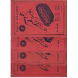 BRENTFORD 1950s Eighteen home programmes, 1950s, 7 x 51/2 inc v Everton, 52/3 v Blackburn, 54/5 v