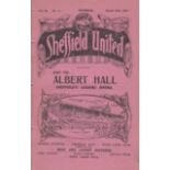 SHEF UTD - MAN UTD 1926 Sheffield United home programme v Manchester United, 30/8/1926, ex bound