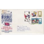 1966 WORLD CUP A First Day Cover from 1966 World Cup with 3 X 1966 World Cup postage stamps and date