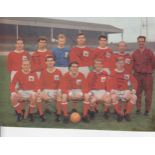 FOOTBALL AUTOGRAPHS Seven magazine picture team groups circa 1960s, all are signed, four colour