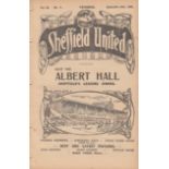 SHEF UTD - LEEDS UTD 1926 Shef Utd home programme v Leeds United, 18/9/1926, Jennings in Leeds