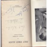 BLACKPOOL Hard back book, Feet First Again by Stanley Matthews, frontispiece contains a signed photo