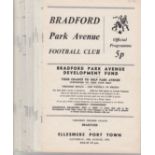 BRADFORD PARK AVENUE 72-73 Nineteen home programmes, 72-73, very little writing. Generally good