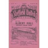 SHEF UTD - EVERTON 1926 Shef Utd home programme v Everton, 6/11/1926, ex bound volume, slight