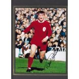 TOMMY SMITH AUTOGRAPH A 10" X 8" signed colour photograph in folder of the former Liverpool captain.