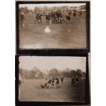 RICHMOND-NORTHAMPTON RUGBY Two original photographs both showing match action, Richmond v