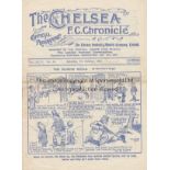 CHELSEA - MIDDLESBROUGH 1930 Chelsea home programme v Middlesbrough, 4/10/1930, minor fold.