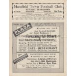 MANSFIELD - NEW BRIGHTON 1935 Mansfield home programme v New Brighton, 6/4/1935, minor folds.