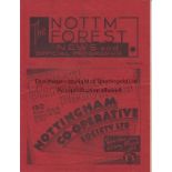 NOTTM FOREST - SWANSEA 1935 Nottingham Forest home programme v Swansea, 14/9/1935, slight folds.