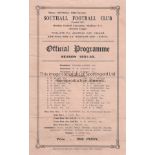 SOUTHALL - HOUNSLOW 1931 Four page Southall home programme v Hounslow, 28/11/1931, Middlesex