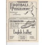 EVERTON - ASTON VILLA 1934 Everton home programme v Aston Villa, 5/5/1934 also covers Liverpool