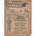 EVERTON - MAN CITY 1934/5 Everton home programme v Man City 24/11/1934, also covers Liverpool "A"