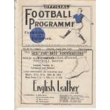 EVERTON - WEST BROM 1933 Everton home programme v West Brom, 26/8/1933, also covers Liverpool Res