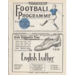 EVERTON - SHEFFIELD UTD 1934 Everton home programme v Sheffield United, 24/3/1934, also covers