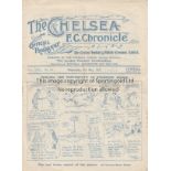 CHELSEA - PORTSMOUTH 1927 Chelsea home programme v Portsmouth, 4/5/1927, slight fold. Generally