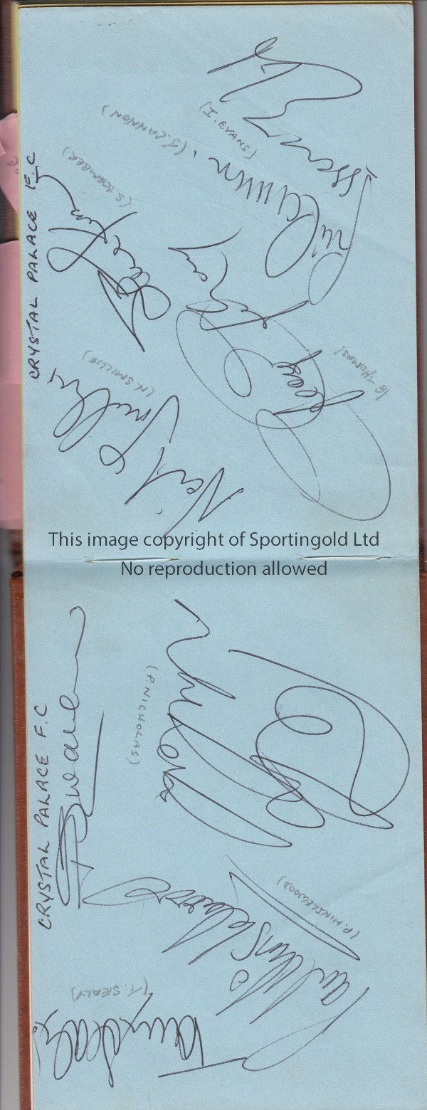 1960/70'S FOOTBALL AUTOGRAPHS An autograph album with approximately 89 signatures including