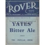 TRANMERE - NEWCASTLE 1939 Tranmere Rovers home programme v Newcastle, 18/2/1939, new format