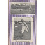 QPR - WATFORD 1930 QPR home programme v Watford, 11/9/1930, tape along spine, no writing.. Fair-