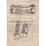 GOLF 1914 Magazine 'The World of Golf' dated February 12th 1914. This is number 409, volume 16 and