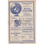 CHESTERFIELD - BARROW 1935 Chesterfield home programme v Barrow, 28/12/1935, slight fold. Good