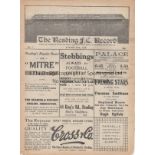 READING - MIDDLESBROUGH 1928 Reading home programme v Middlesbrough, 25/8/1928, tears to edges,