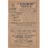 HALIFAX - ROTHERHAM TOWN 1922 Halifax Town home programme v Rotherham Town, 18/11/1922, FA Cup and a