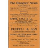 TUNBRIDGE WELLS RANGERS 1937 Tunbridge Wells Rangers home programme v Lloyds, 23/1/1937, Kent Senior