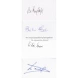 MISC SPORTS AUTOGRAPHS 23 Index cards, individually signed by former sports stars including, Henry