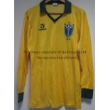 GALVIN - BRASIL Long sleeved Brasil shirt from the friendly Republic of Ireland v Brasil, 23/5/87 in