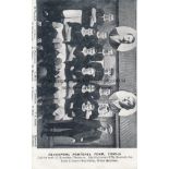 BLACKPOOL Black & white team group postcard 1905/6. Generally good