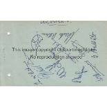 LEICESTER CITY 1940s Autograph album sheet with 10 Leicester signatures, 1940s, includes Frame,