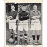 TOPICAL TIMES Fifteen large set of three player photograph cards presented with Topical Times in the