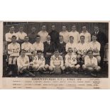 BRENTFORD Black & white team group postcard 1921/2. Issued by Lovell Smith. Generally good