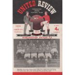 MAN UTD - DUNCAN 53 Manchester United home programme v Cardiff City, 4/4/53, this match marked the