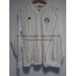 GALVIN- IRISH REPUBLIC Long sleeved Ireland away shirt worn by Tony Galvin with number 9 in green on
