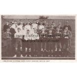 DARLINGTON Black & white team group postcard 1908/9. Generally good