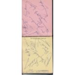 TOTTENHAM Autograph book containing 16 Tottenham signatures circa 1960, includes Mackay (2),