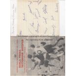 DUKLA PRAHA - SPURS 62 Programme, Dukla Praha v Spurs, 14/3/62, European Cup plus a sheet of Dukla