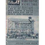 1957 EUROPEAN CUP Semi Final Real Madrid v Manchester United played 11 April 1957 at the Bernabeu,