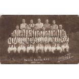 BRISTOL ROVERS Black & white team group postcard 1913/14. Issued by Veale. Generally good