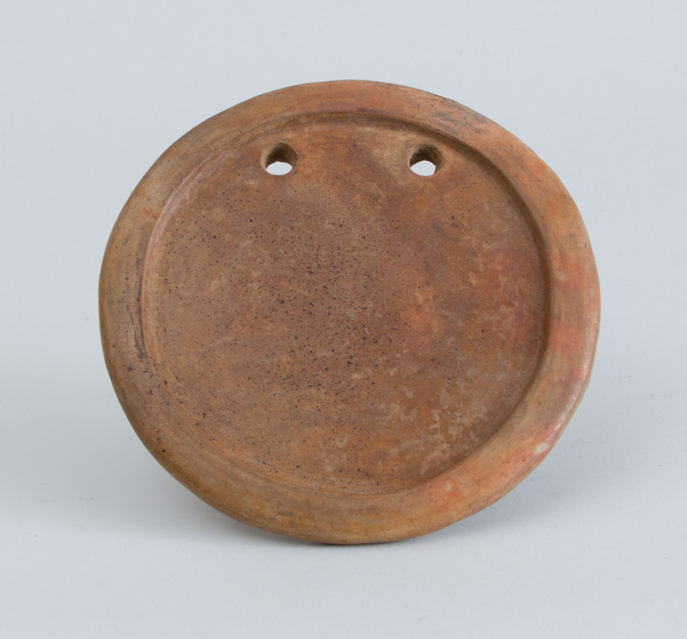 GLAZED POTTERY LABRET, POSSIBLY SOUTH AMERICAN - Image 2 of 4