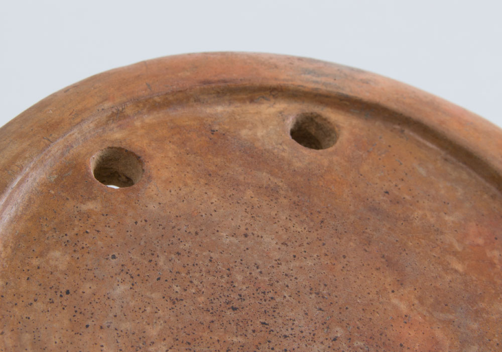 GLAZED POTTERY LABRET, POSSIBLY SOUTH AMERICAN - Image 4 of 4