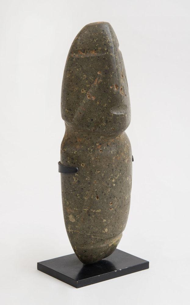 MEZCALA LATE PRECLASSICAL DARK GREEN STONE FIGURE