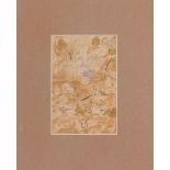 INDIAN SCHOOL, POSSIBLY MUGHAL SCHOOL: BATTLE SCENE